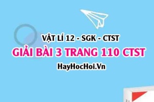 Giải bài 3 trang 110 Vật lí 12 Chân trời sáng tạo SGK